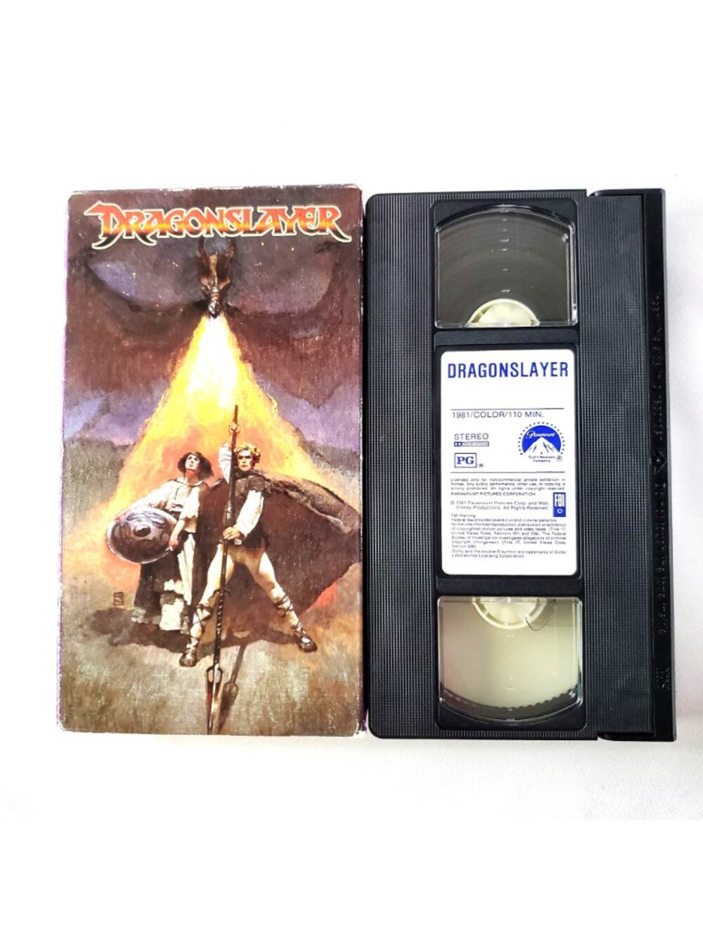 Dragonslayer 1981 VHS Tape Paramount Pictures PG Fantasy Adventure - Picture 7 of 7